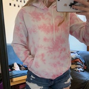 Pink tie dye sweatshirt
